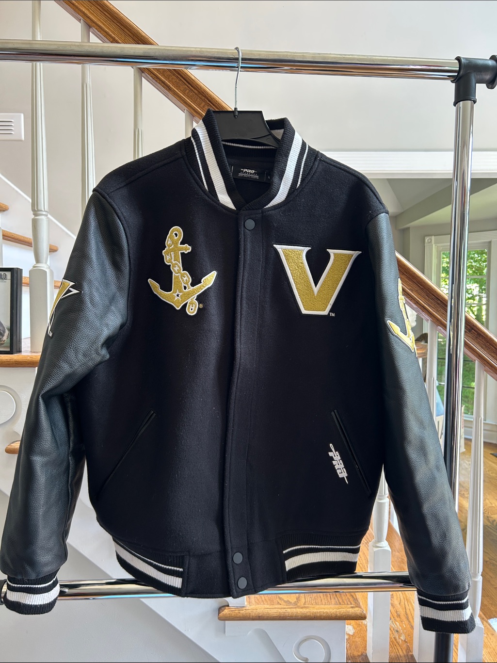 Luxury Prostandard Vanderbilt University Varsity Letterman Jacket Leather Sleeve